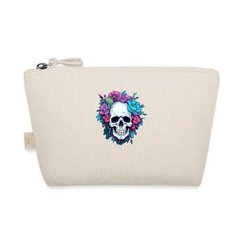 Crâne humain et fleurs 29 - Trousse biologique - nature - Devant