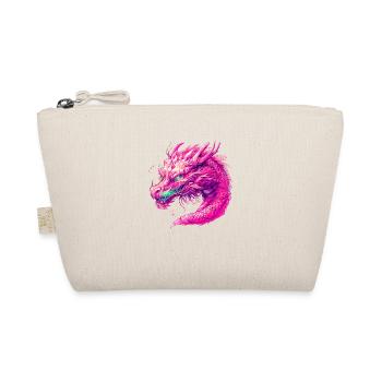 Pinker Drache - Bio-Täschchen - Natur - Vorne