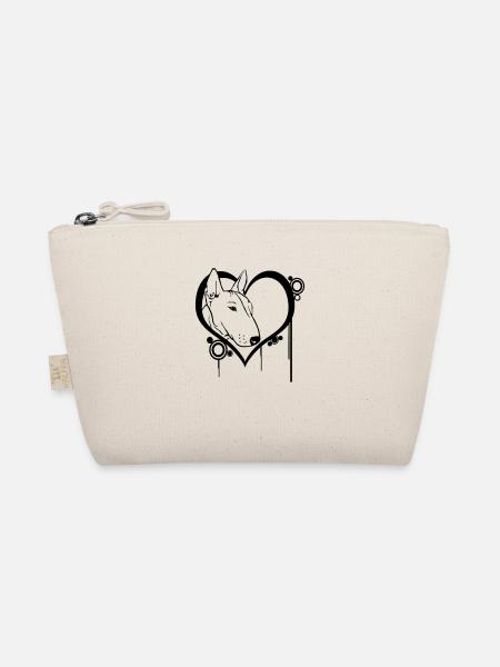 Bull Terrier at heart - Organic Pouch - nature