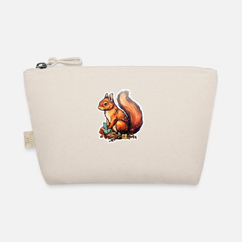 Squirrel cute Organic Pouch