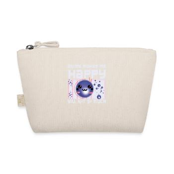 Anime makes me happy funny - Organic Pouch - nature - Front