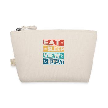 Eat Sleep View Repeat Astronomy Telescope Stargaze - Bio-Täschchen - Natur - Vorne