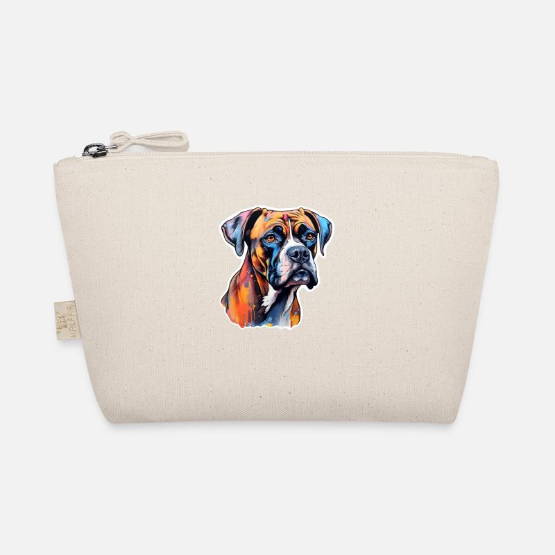 Boxer Head Psychedelic Organic Pouch