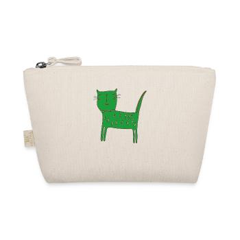 Cat Green - Organic Pouch - nature - Front