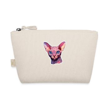Sphynx Cat Head - Organic Pouch - nature - Front