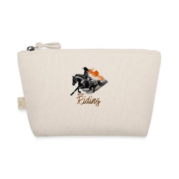 western reiter, reitsport , keep riding - Bio-Täschchen - Natur - Vorne