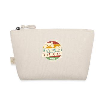 Vintage Born One Month 1955 Birthday - Organic Pouch - nature - Front
