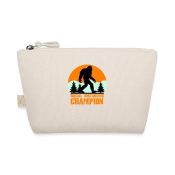 big foot social distancing - Organic Pouch - nature - Front