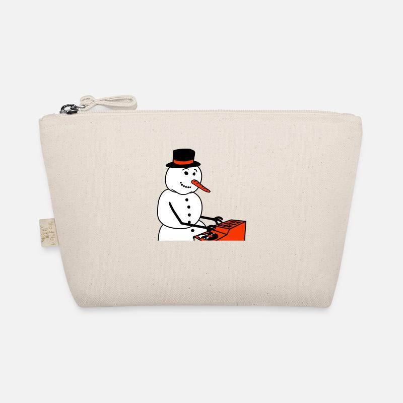Winter DJ Snowman Mixer Mixer Music Party Organic Pouch