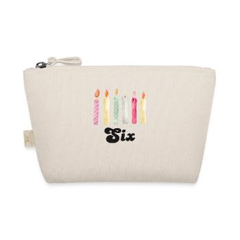 6e anniversaire bougie - Trousse biologique - nature - Devant
