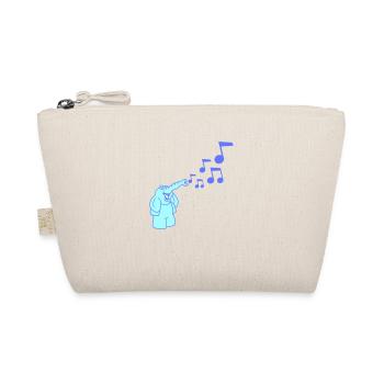 Mignon éléphant Notes de musique Trompe Sifflets Partitions - Trousse biologique - nature - Devant