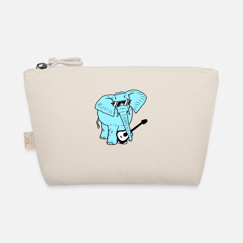 Elephant Playing Guitar Music Party Band Guitarist Organic Pouch