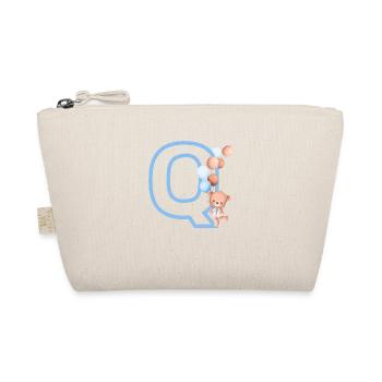 Lettre q bleue ours - Trousse biologique - nature - Devant