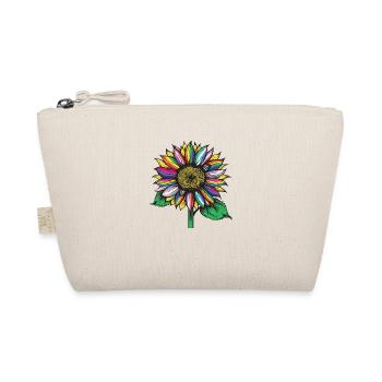 lgbtq gay lesbian pride month Sunflower rainbow - Organic Pouch - nature - Front