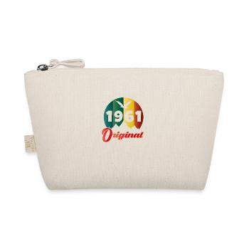 Vintage 1961 Birthday - 1961 Retro Gift Idea - Organic Pouch - nature - Front