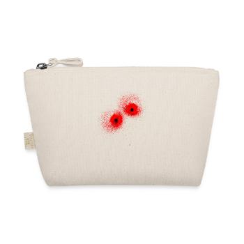 Bullet Wound Bullet Hole Halloween Costume - Organic Pouch - nature - Front