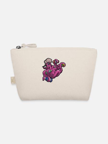 🐙 Graffiti Krake. Cooles Motiv, Character Style - Bio-Täschchen - Natur