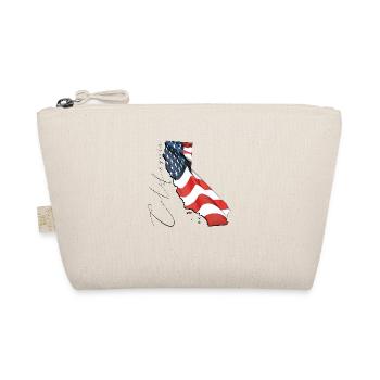 USA Flag in California State Map CA - Organic Pouch - nature - Front