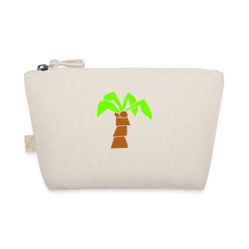 Palme Insel Baum Strand Urlaub Kokosnuss Meer Cool - Bio-Täschchen - Natur - Vorne