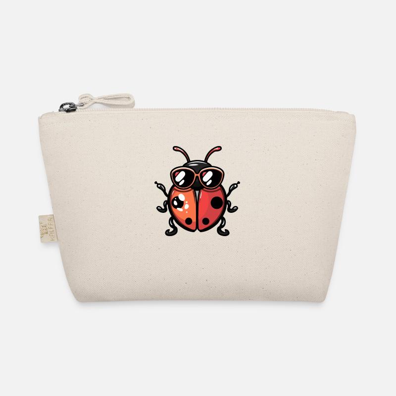Ladybug Comic Cool - Organic Pouch - nature