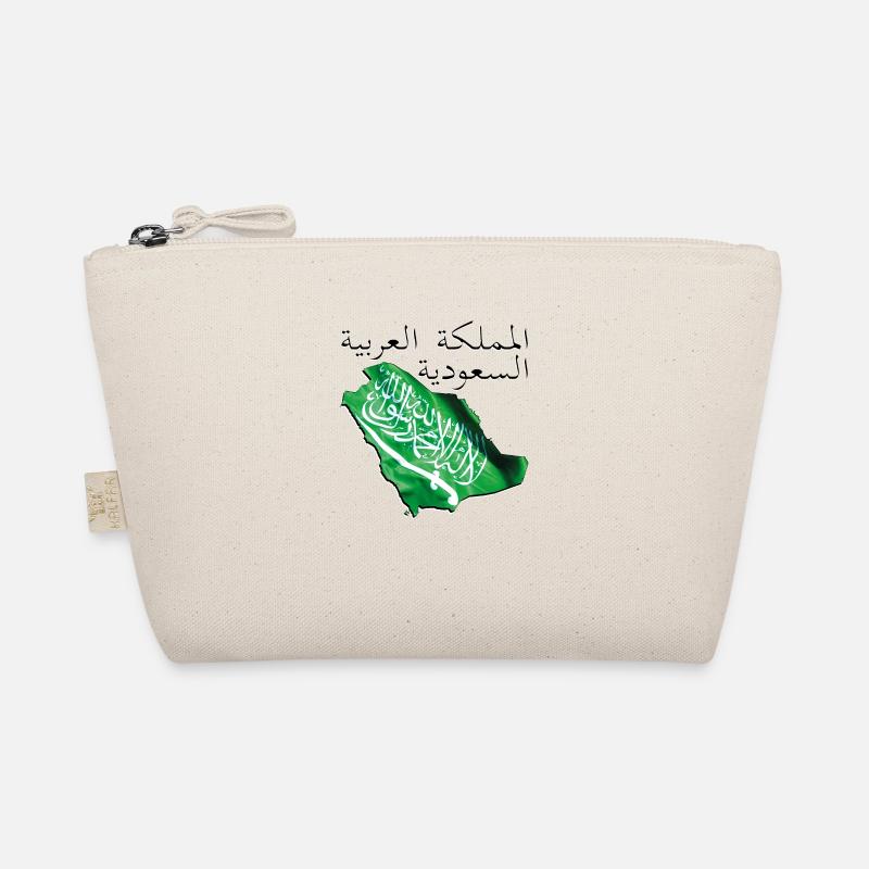 Saudi Arabia Flag in Saudi Arabia Map SA Organic Pouch