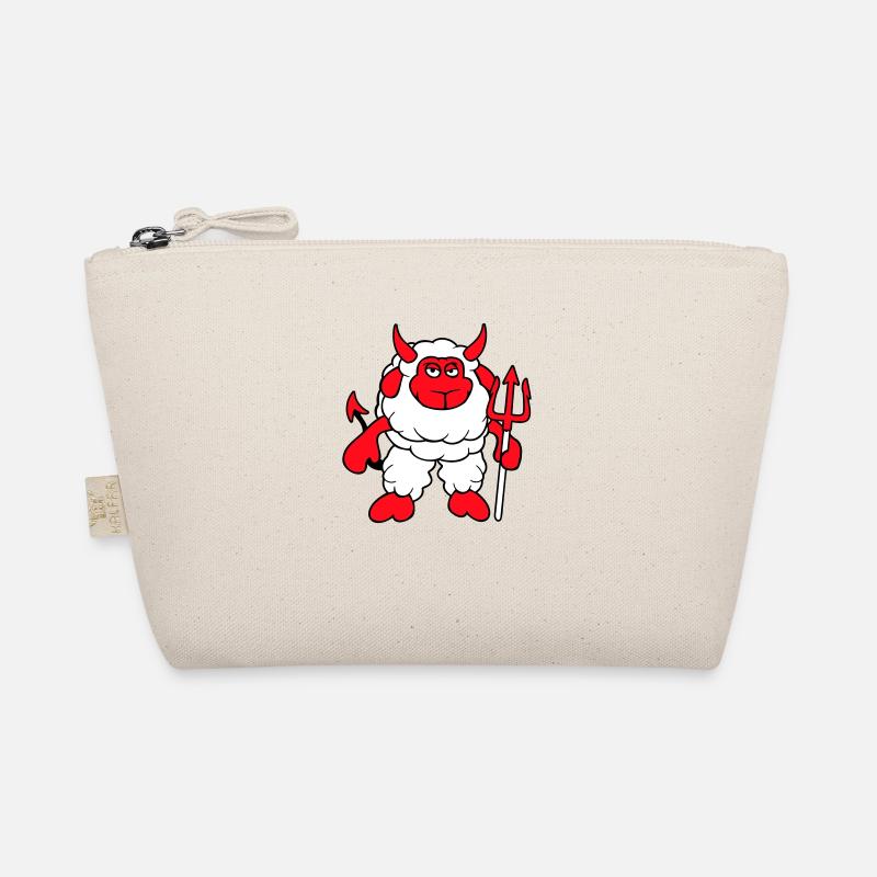 Sheep Devil Satan Hell Evil Trident Horns Cool Organic Pouch