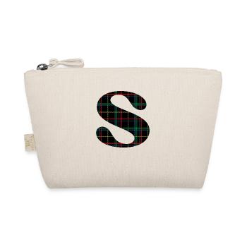 Schottisches Schottenkaro des Monogramms - Bio-Täschchen - Natur - Vorne