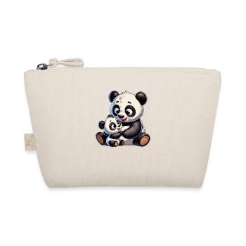 Mère panda avec enfant - Trousse biologique - nature - Devant