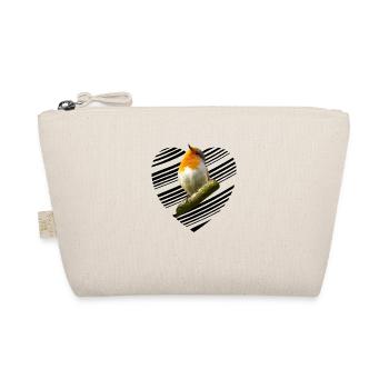 Robin Erithacus rubecula - Organic Pouch - nature - Front