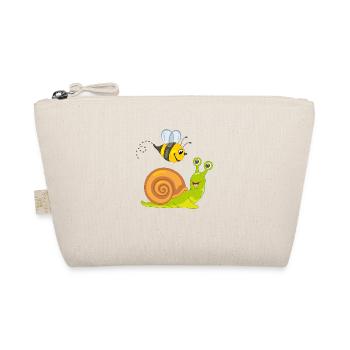 Happy bee and snail are best friends - Organic Pouch - nature - Front