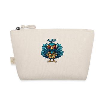 Peacock Bird Comic Funny Summer - Organic Pouch - nature - Front