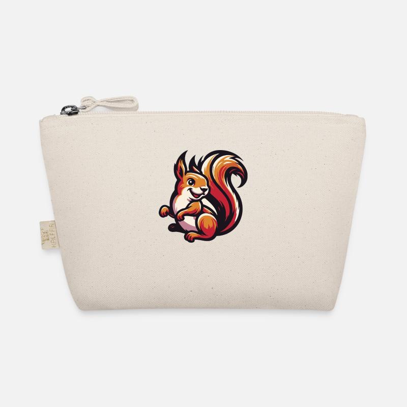 Red Squirrel Grace - Organic Pouch - nature
