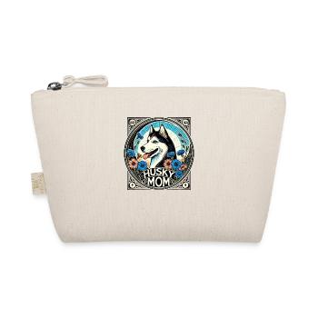 Husky Mom Vintage Stil Hundeliebhaber Design - Bio-Täschchen - Natur - Vorne