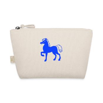 Horse Stallion Cool Pride Guy Riding Rider Hobby - Organic Pouch - nature - Front