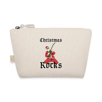 Christmas Rocks, Santa Christmas Christmas Tree - Organic Pouch - nature - Front