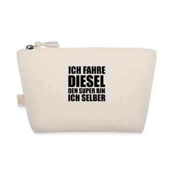 Ich fahre Diesel denn Super bin ich selber - Bio-Täschchen - Natur - Vorne