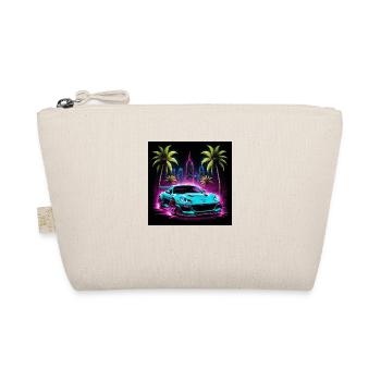 JDM Sportcar Tuning Palm Trees Neon Light City - Organic Pouch - nature - Front