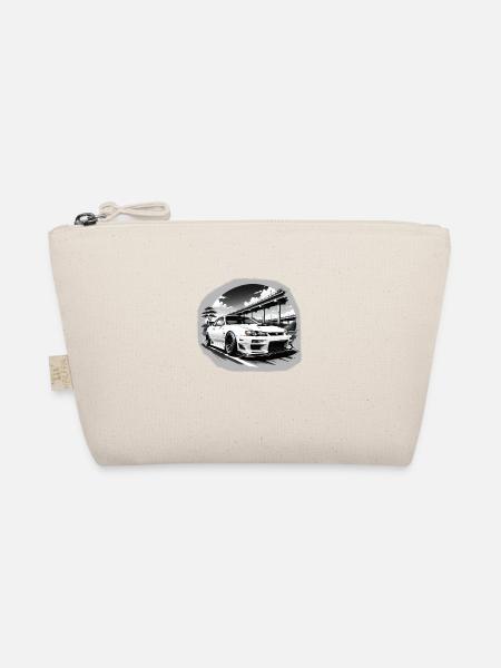 JDM Sportcar Tuning Driftcar Auto Geschenk PS - Bio-Täschchen - Natur - Vorne