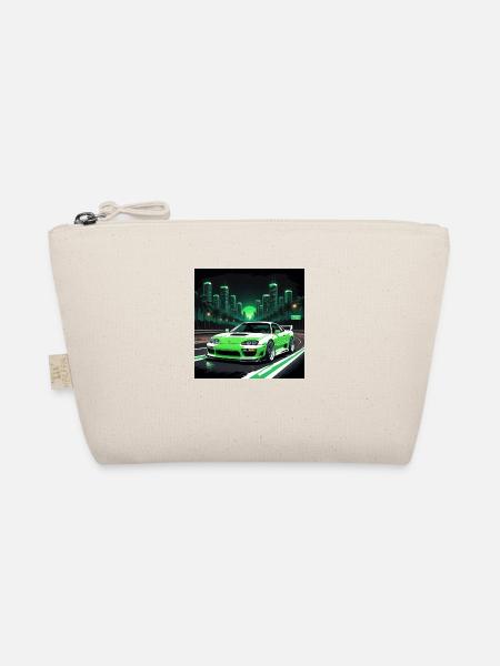 JDM Sportcar Tuning Driftcar Auto Geschenk PS - Bio-Täschchen - Natur - Vorne