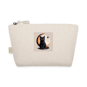 Cat Moon Halloween Gift Cat Love - Organic Pouch - nature - Front