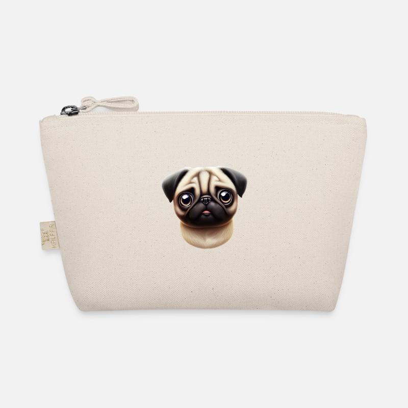Pug Style Artwork Organic Pouch