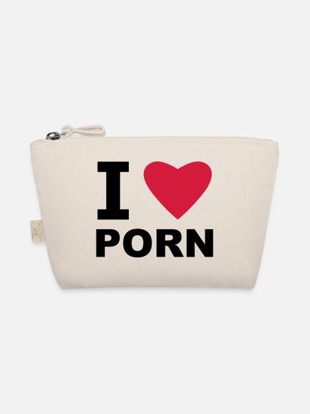 I Love Pornos - Bio-Täschchen - Natur - Vorne