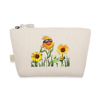 Sunflowers with sunglasses - Organic Pouch - nature - Front
