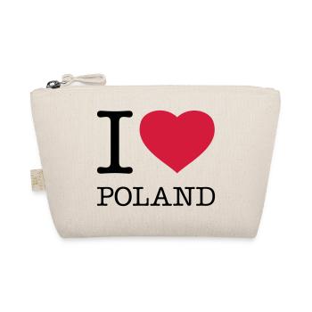 I LOVE POLAND Polen Polska - Bio-Täschchen - Natur - Vorne