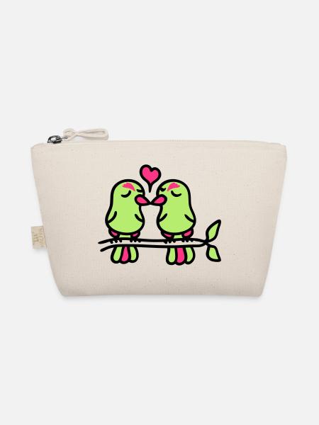 birds in love 3 - Organic Pouch - nature - Front