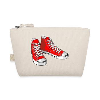Rote Turnschuhe - Bio-Täschchen - Natur - Vorne