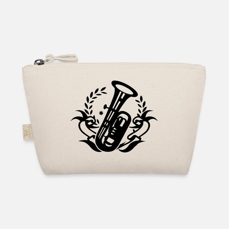 Tuba Blasinstrument für Blaskapelle - Bio-Täschchen - Natur