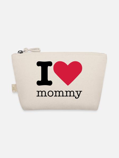 I Love Mommy - Bio-Täschchen - Natur - Vorne