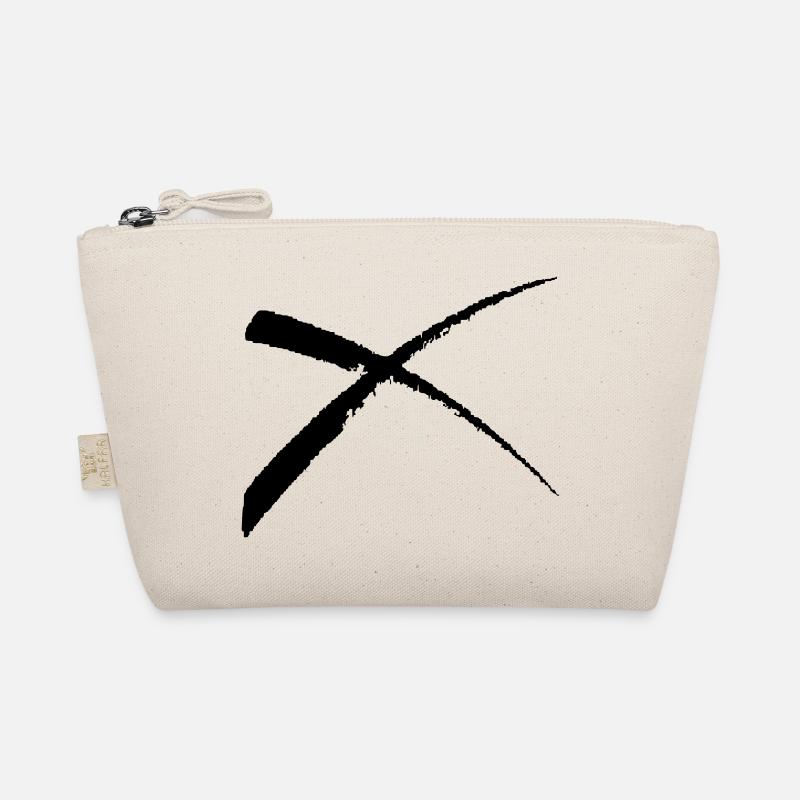 Kreuz-Pinselstrich Bio-Täschchen