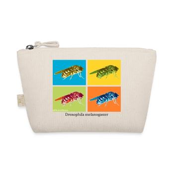 Pop Art Drosophila - Bio-Täschchen - Natur - Vorne